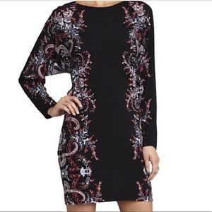 BCBGMaxAzria Shelbi dress, S, black multi, NWT
